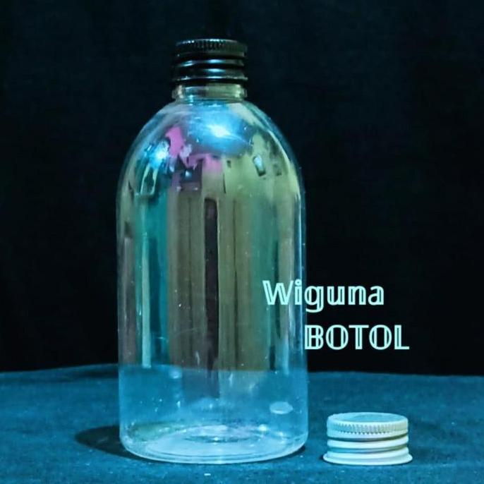 Botol Cantik 250 ML Clear / Botol 250ml Oval Tutup Uril Almunium