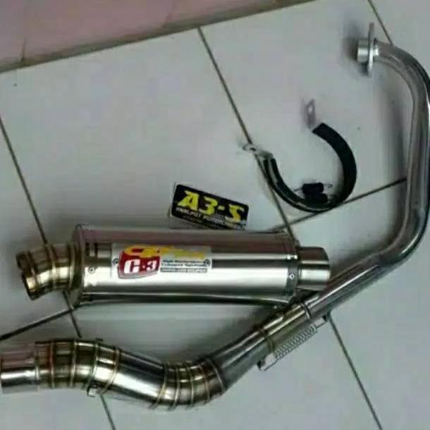 Promo  Knalpot Cld C3 Buat Satria Fu Vixion Mx New Dan Old Cb 150R Mx King Sonic Verza Minerva Bison