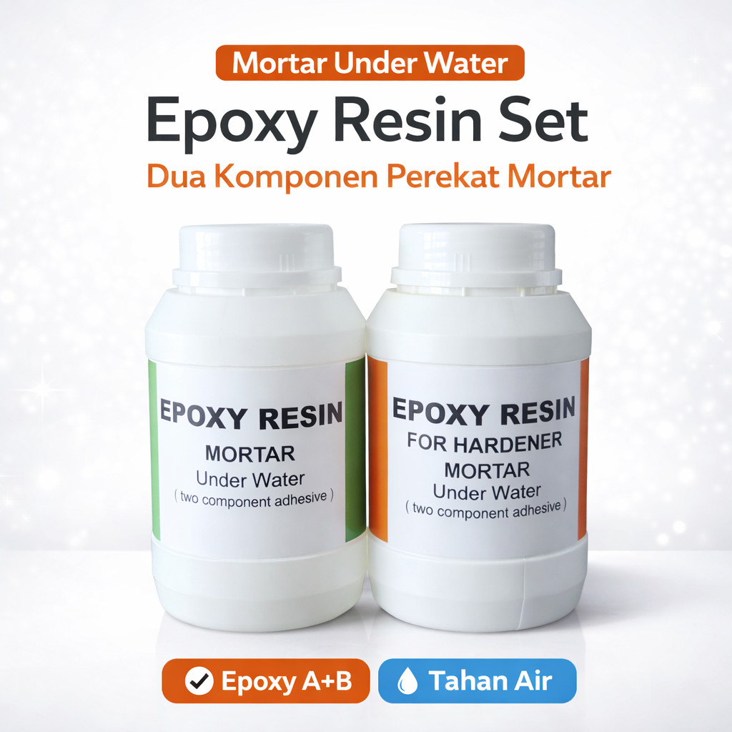 Lem Tahan Air - Lem Epoxy Underwater - Lem Anti Bocor - Penambal Kolam Renang - Epoxy Mortar