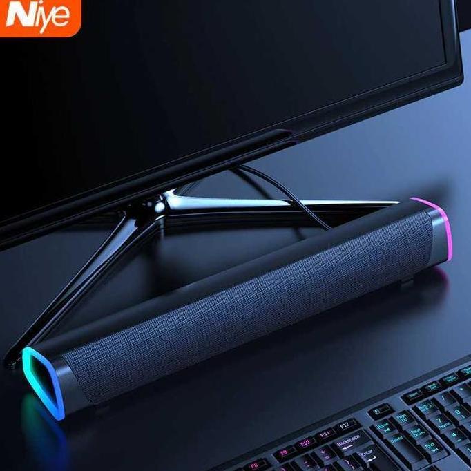 KASDIUM Niye V8 Soundbar Bluetooth 5.3 Speaker TV Komputer Laptop Home Theater Mini Stereo 3D Surrou