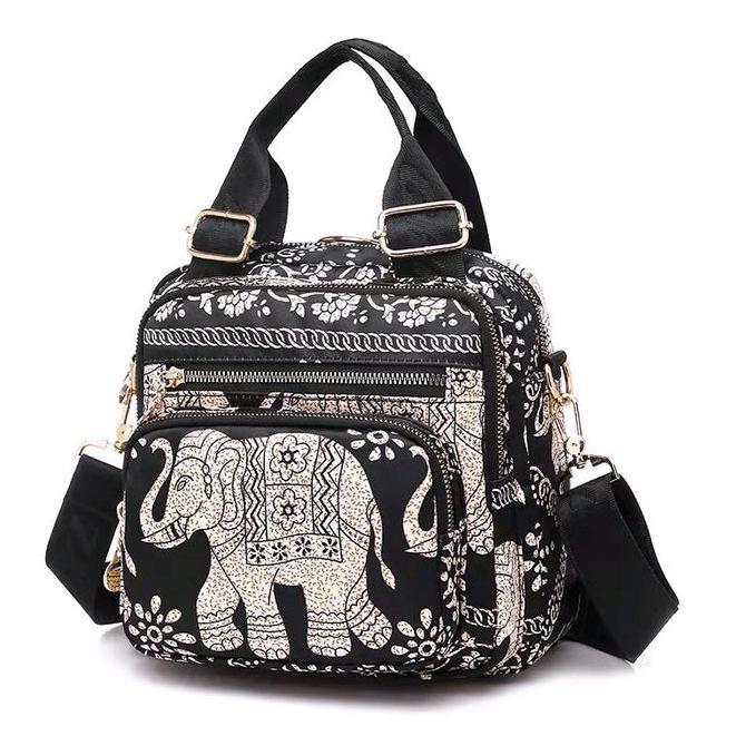 Tas chibao ory import multifungsi motif gajah dan Bunga