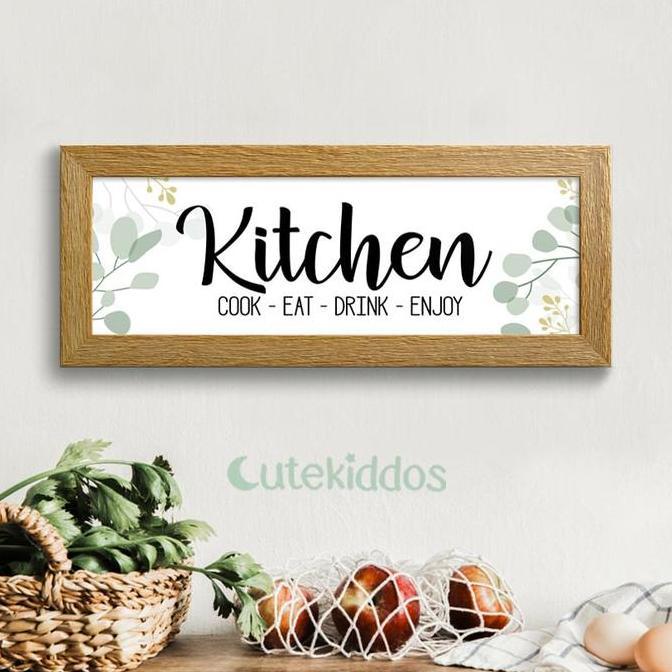 Hiasan Dinding Dapur Kitchen Room Sign Papan Tanda Tulisan Kitchen