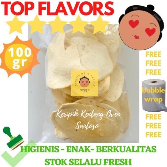 KERIPIK KENTANG OVEN CAP SANTOSO POTATO CHIPS KHAS BATU MALANG