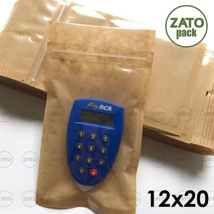 12X20 Plastik Klip KRAFT ZATOPACK - Plastik klip - kemasan bungkus