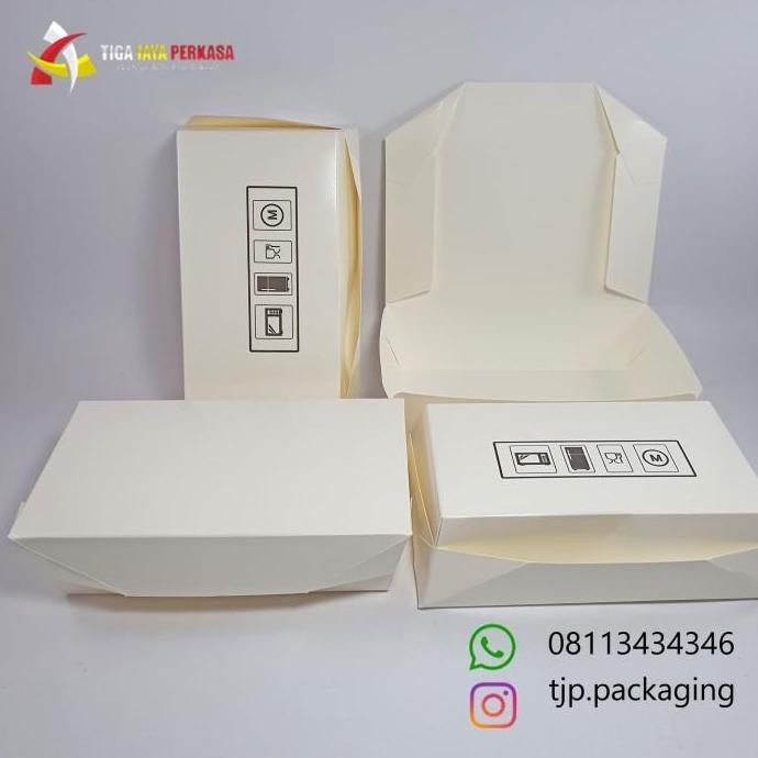 Paper Food Lunch Box Medium/ Lunch Box M @50 Pcs  Food grade