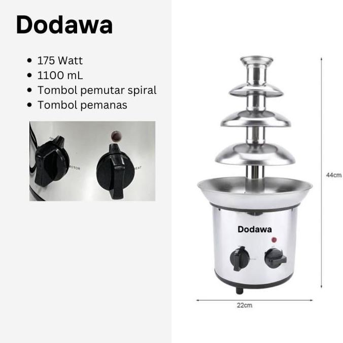 DODAWA Chocolate fountain full stainless steel - Mesin peleleh coklat