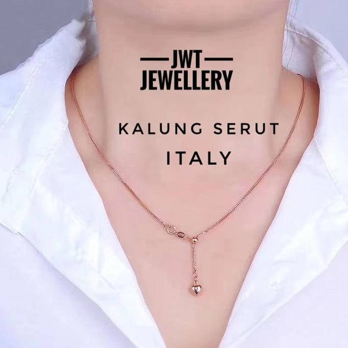 KALUNG EMAS SERUT VVV VELOVE ORIGINAL ITALY ASLI - 75%