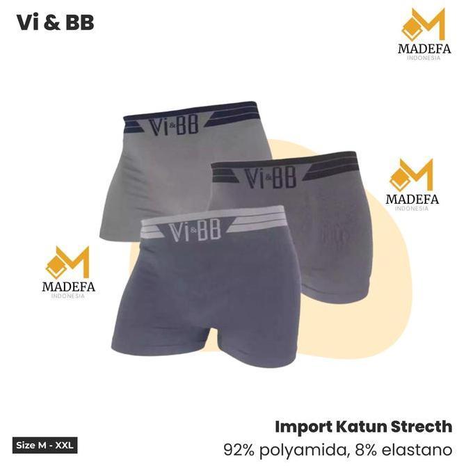 TERLARIS...3 Pcs CELANA DALAM PRIA BOXER V.BB/BOXER PRIA/CELANA DALAM MODEL BOXER