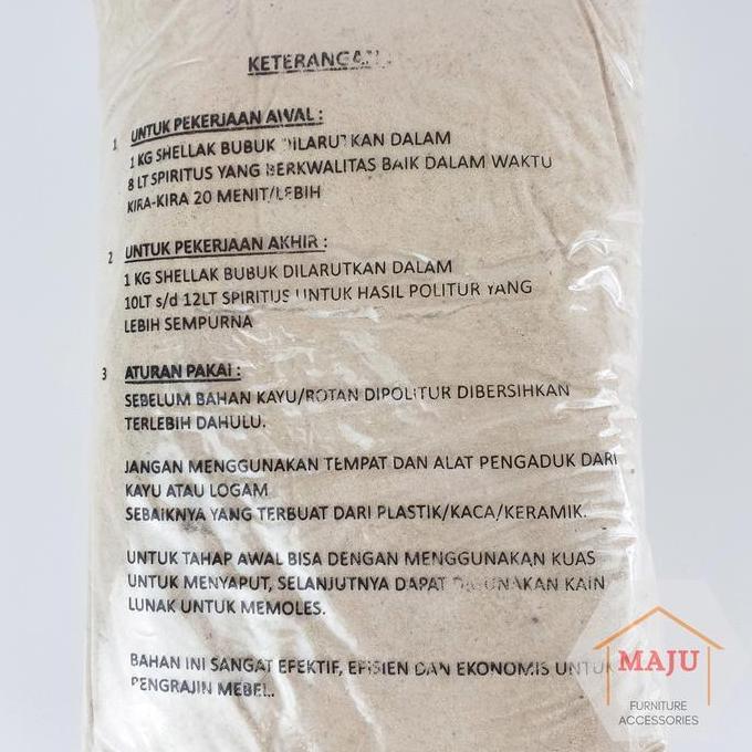 Shellac Bubuk Cap Diamond (Serlak / Sirlak / Shelak / Sherlak / Shellak) 1000 gram (1 kg) Campuran S