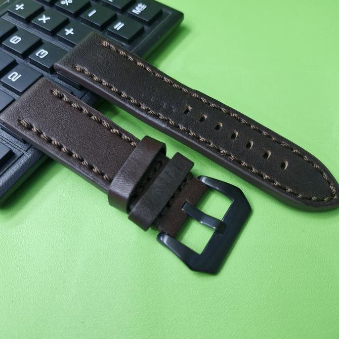 strap leather watch tali kulit jam tangan timberland nautica police panerai fosil buckle black