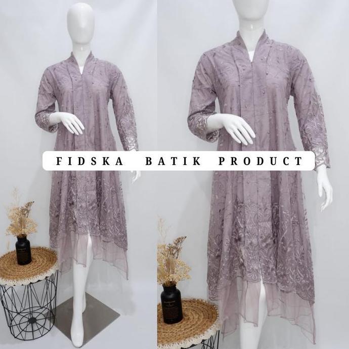 Dres tile/ Kebaya Kondangan / Kebaya Wisuda / Kebaya Lamaran / Kebaya langsung Tile Tangan Panjang M