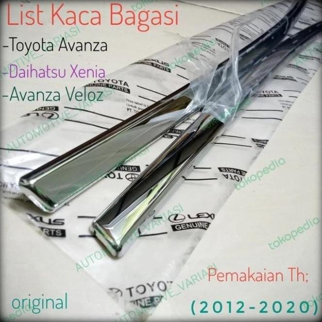 List Kaca Bagasi Veloz 2012 Xenia 2019 Kaca Avanza Lis Belakang