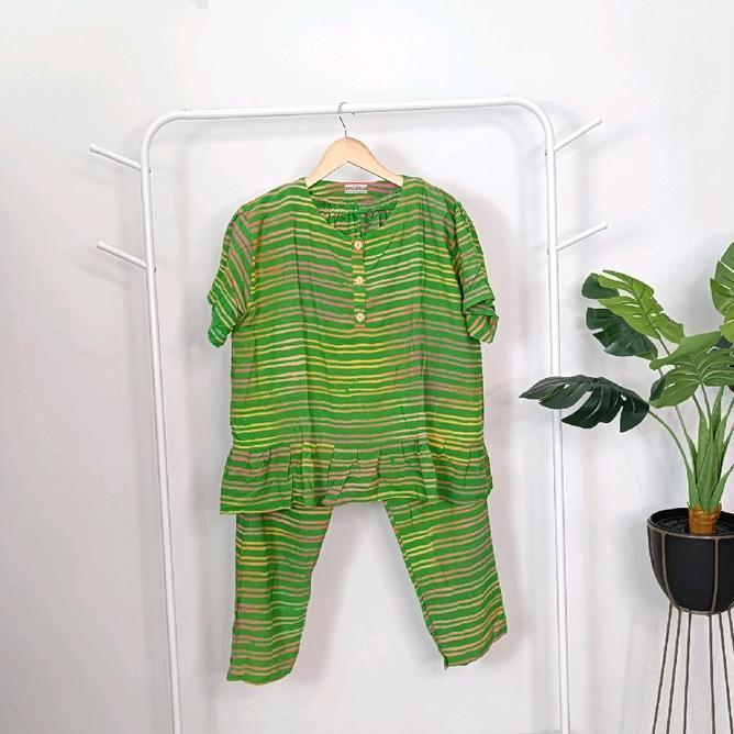 Daster Setelan Celana Daster Setelan Celana Panjang Motif Garis