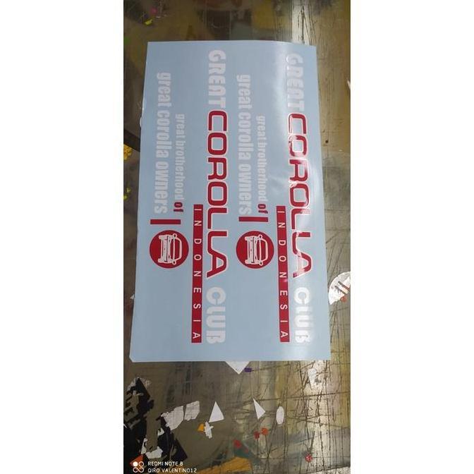 sticker cutting stiker toyota great corolla