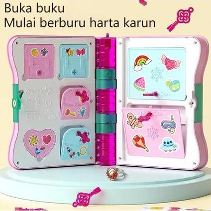 Mainan Surprise Treasure Magic Book // Mainan Hadiah Anak-anak Agenda Aksesoris Kado