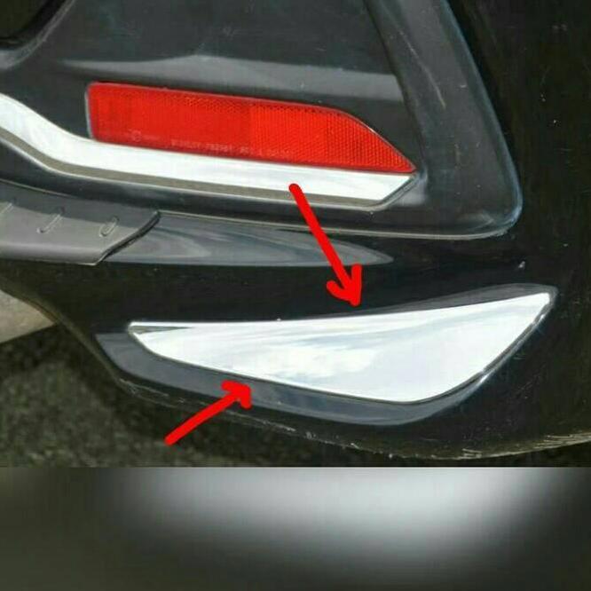 List Bumper Belakang Mobilio Rs Chrome