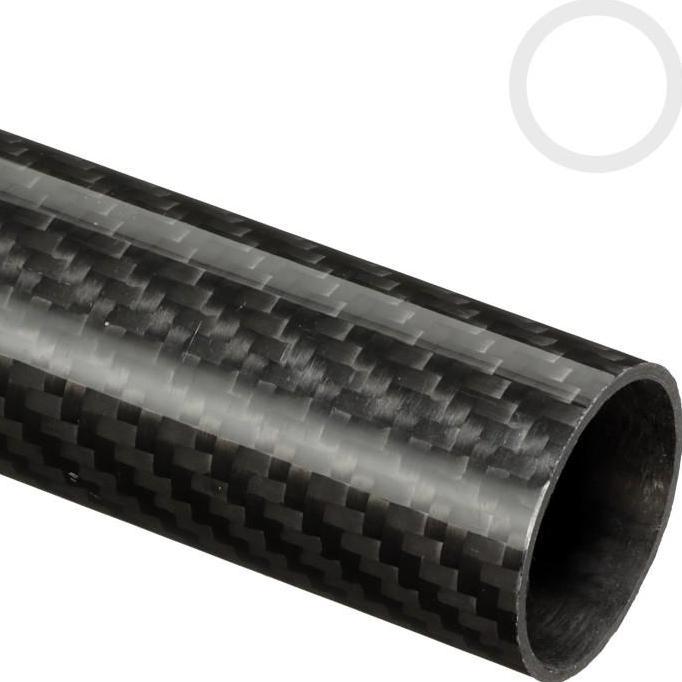 1meter Pipa carbon tube karbon tube OD 30mm ID 28mm tebal 1mm 3K GLosy