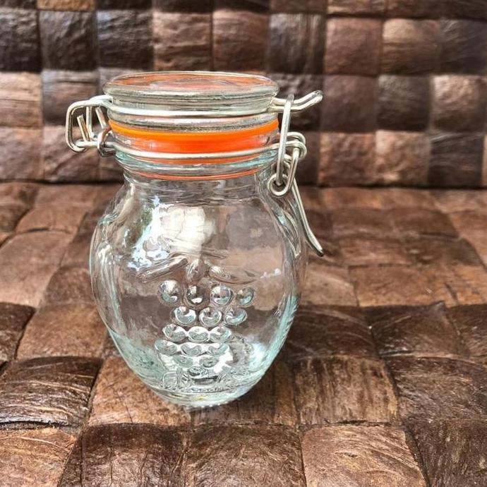Mini Hermetico Jar | Toples / Jar Kaca Mini Tutup Kait | Tempat Bumbu