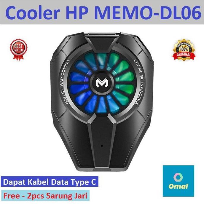 Memo DL-06 Fun Cooler Fan Cooling Radiator HP Pendingin DL06 Peltier Handphone Kipas