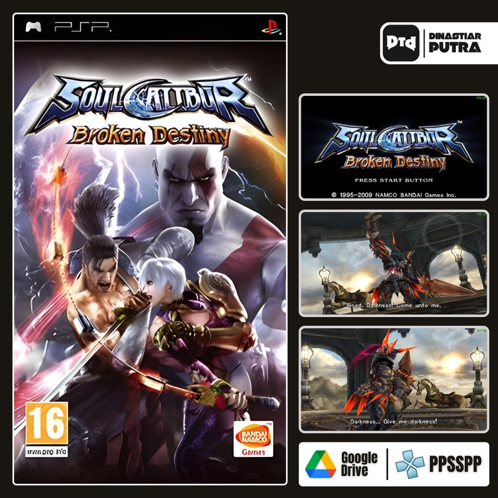 Game PSP Soul Calibur: Broken Destiny - Format ISO Siap Main (Google Drive)