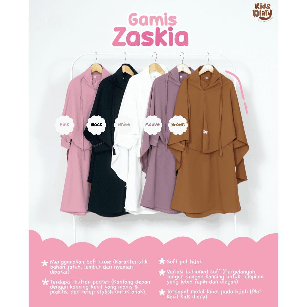 TERMURAH Kids Diary Plus - Zaskia Gamis Anak Perempuan Muslim Polos Anak Perempuan Syar'i Set Hijab 