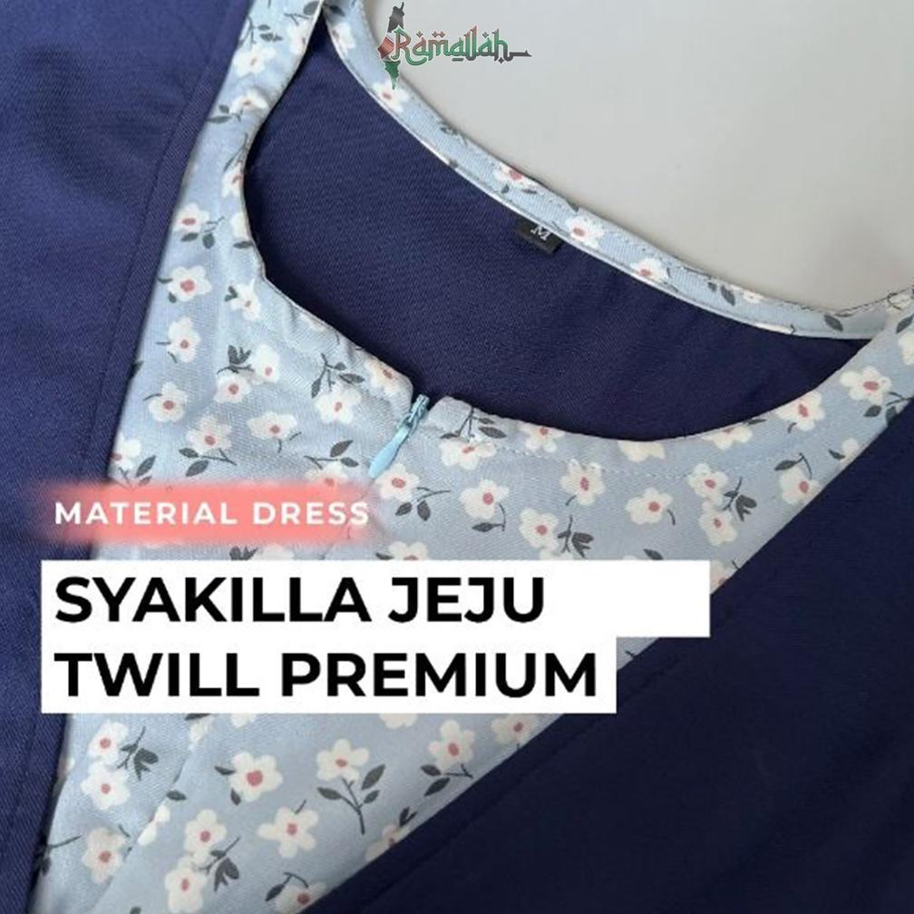 Recommended Kalila Dress Muslim Korea Greengrey Greenforest - Gamis Wanita Terbaru Syakila Twill Pre