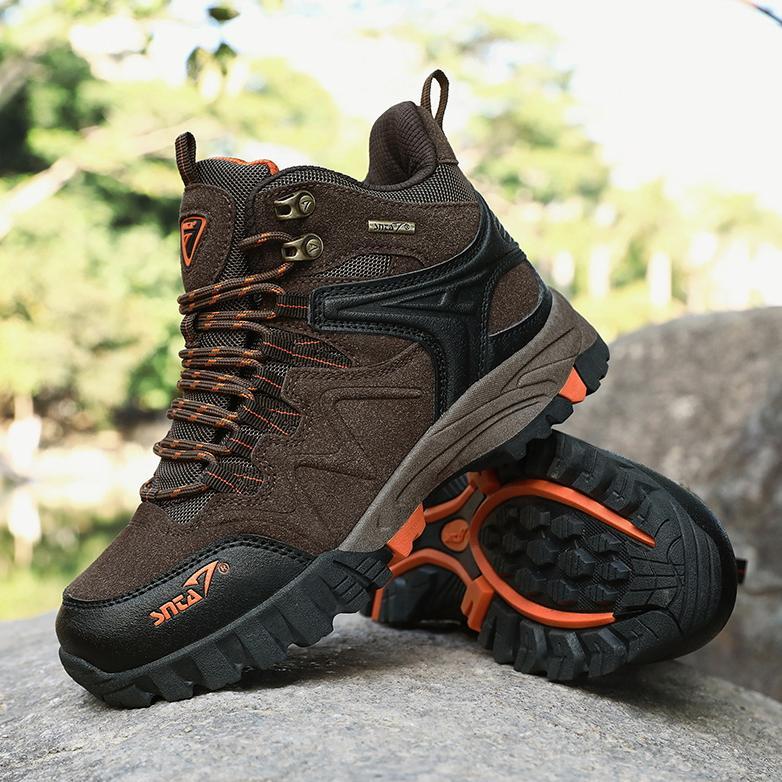 Official Sepatu Gunung Wanita Pria Snta 615 / 503 Brown Orange Waterproof Original Outdoor Hiking Ca