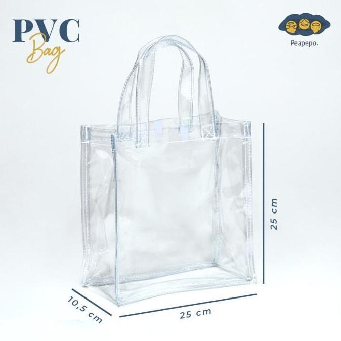 Tas mika hampers elegant/tas mika transparan/tas souvenir 20x10x20