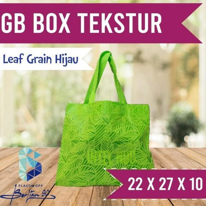 Tas Goodie Bag Spundbond Motif Emboss 22x27x10 Tas Hajatan Tekstur (2)
