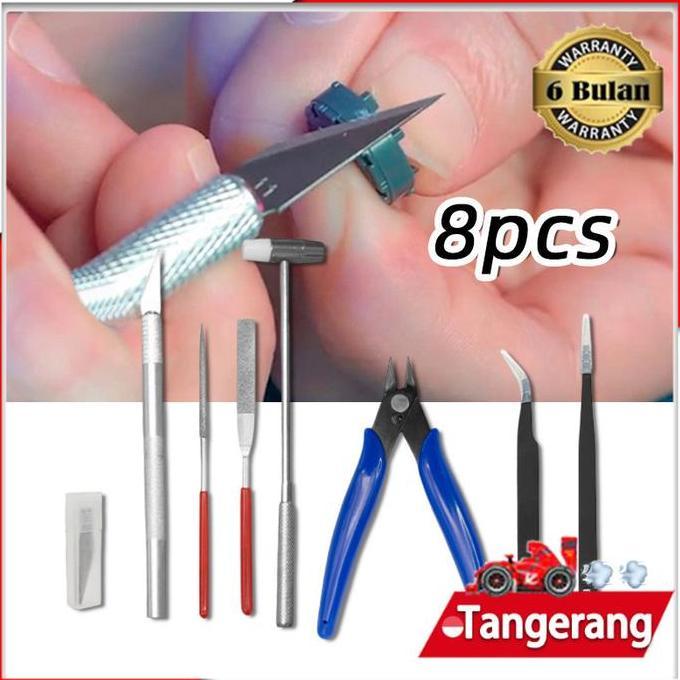 SEIRAKY 8 In 1 Alat Gundam / Gundam Tools Rakit Gunpla Tool Kit Set / Tools Set Gundam Gunpla