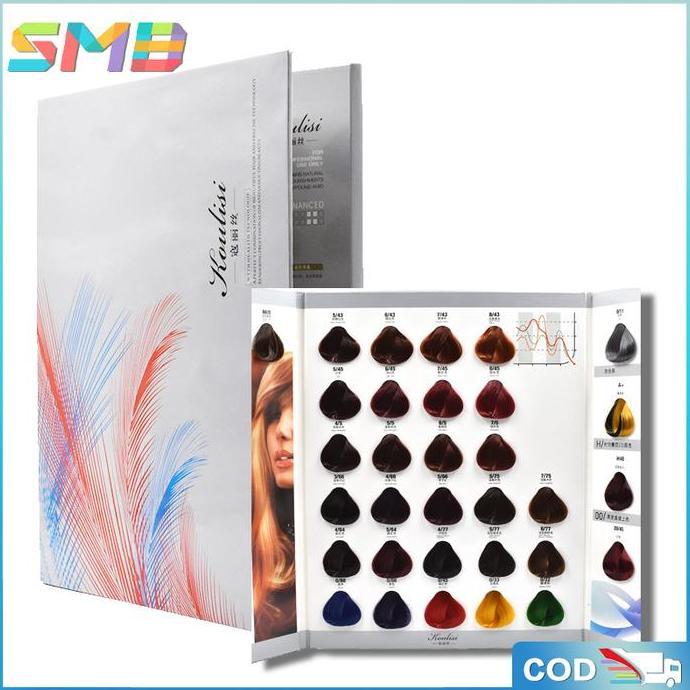 GIRARDY Buku Katalog Warna Untuk Pewarna Rambut-Hair Colouring Katalog