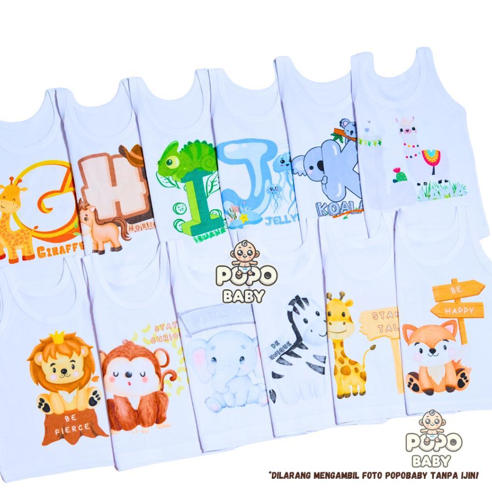 Tahan Lama  Kaos Dalam Bayi/ Singlet Bayi Motif Karakter Perempuan/ Laki Pertama Di Shopee