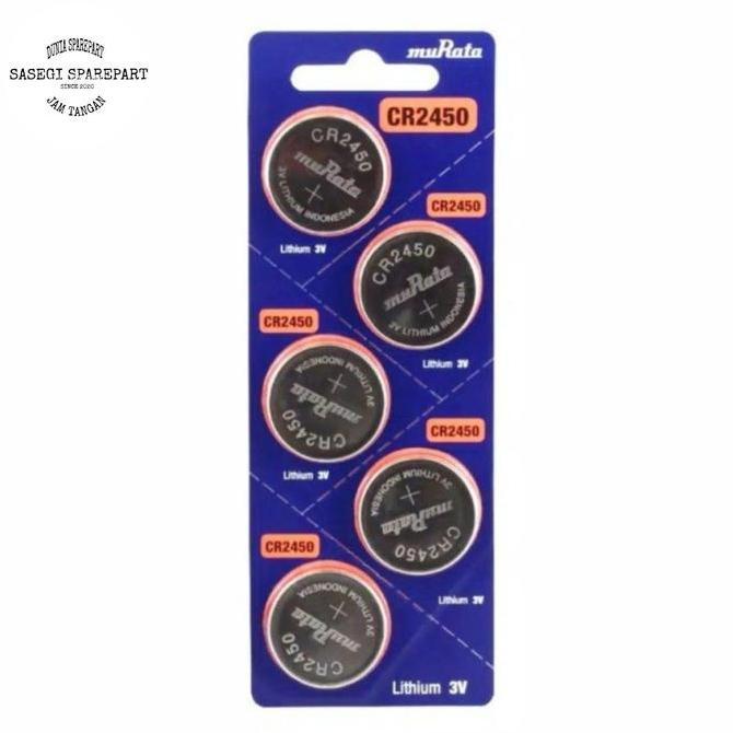 Enju- Batre Baterai Batrai Battery Murata Cr2450 Murata 2450 Original