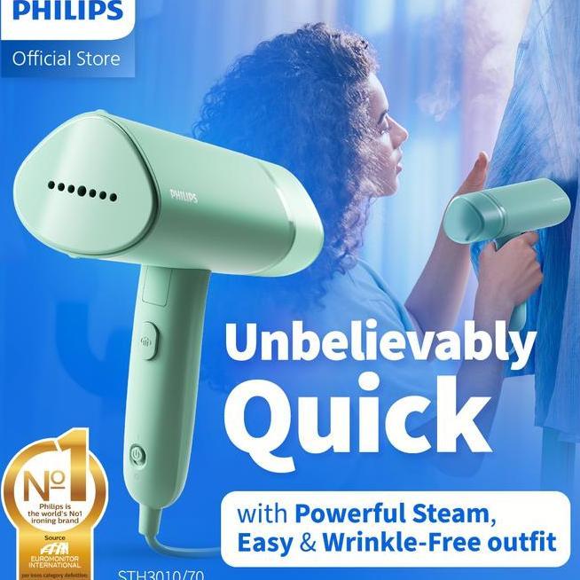 Philips Setrika Uap Handheld Sth301070 Hijau Setrika Uap Portable Dapat Dilipat Setrika Uap Ringan S
