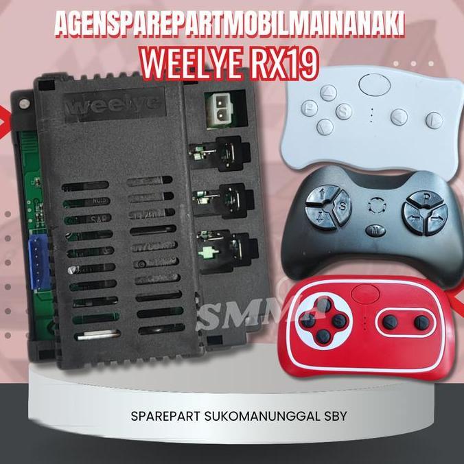 Receiver+Remote Control Rx19 2,4Ghz 12V 40A Modul Mobil Mainan Aki Anak