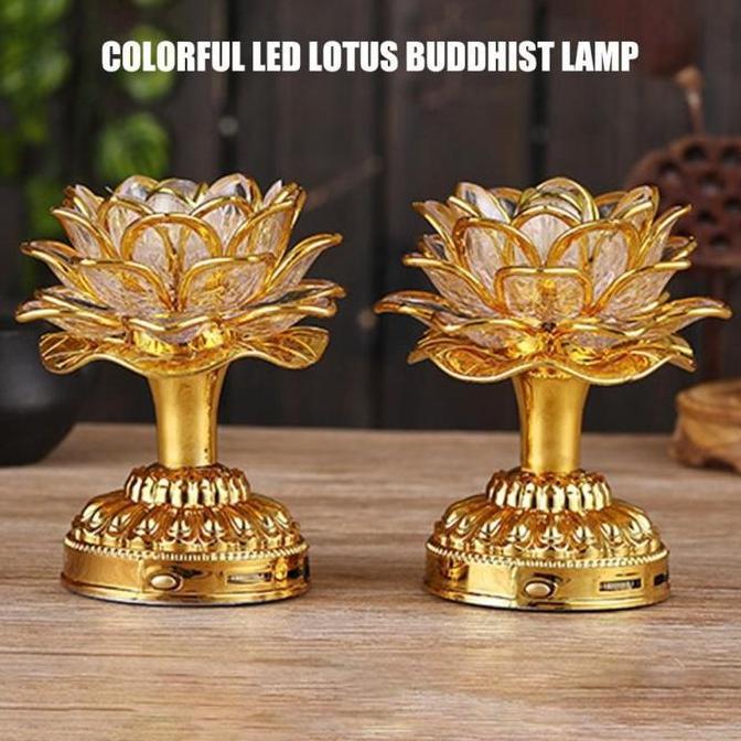 DISSORDE Lampu Sembahyang Led Lampu Teratai Dan Radio Buhda 39 Lagu Lampu Teratai Sembahyang