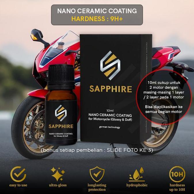 Murah Motorcycle Coating By Sapphire | Nano Ceramic Coating Body Motor Doff & Glossy Pengkilap