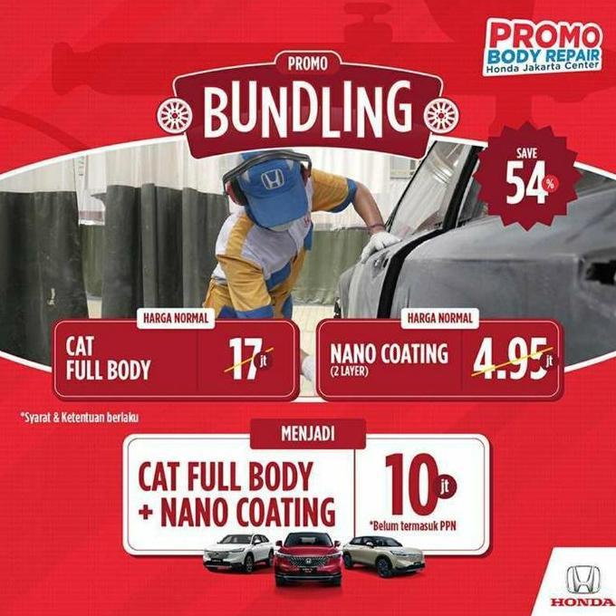 Promo Jasa Perbaikan & Cat Mobil Full Body, Gratis Nano Ceramic Coating