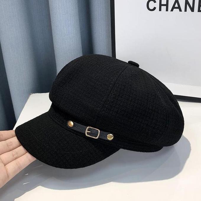 Kunura- Caliloops Topi Baret Premium Kekinian Wanita Dewasa Korea Impor Daluci