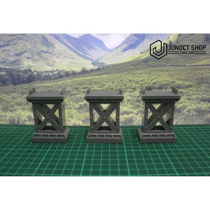 Korekushon- Miniatur Tiang Jembatan Superior Jalan Rel Kereta Diorama Maket Mainan