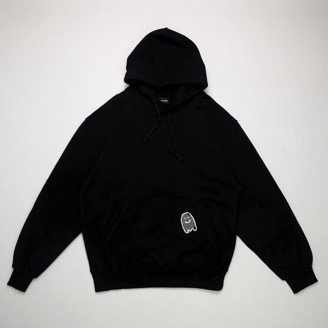 Untere- Faith Fade Childhood Memories - Smiley Ghostey Small Hoodie (Black)