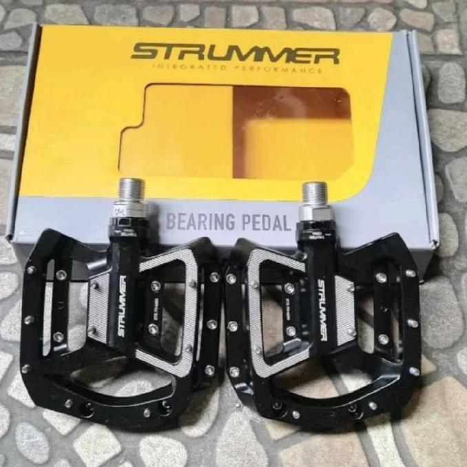 Promo Pedal Sepeda Mtb Strummer 80 Hitam Alloy