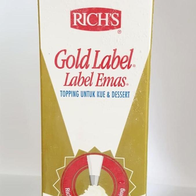 Rich's Gold Label 907gr Whipping Cream Cair Non-Dairy