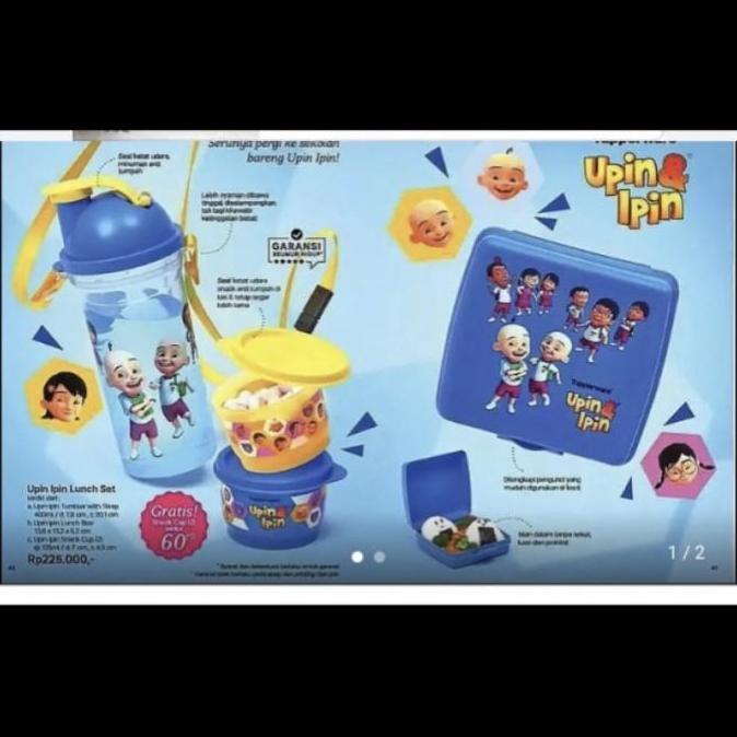 New Tempat Makan Dan Minum Anak Tupperware Transformer Lunch Set