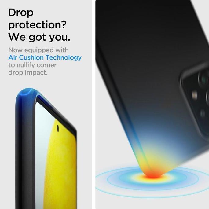 Case Samsung Galaxy A52 / A72 Spigen Thin Fit Slim Hybrid Casing - A72, Black