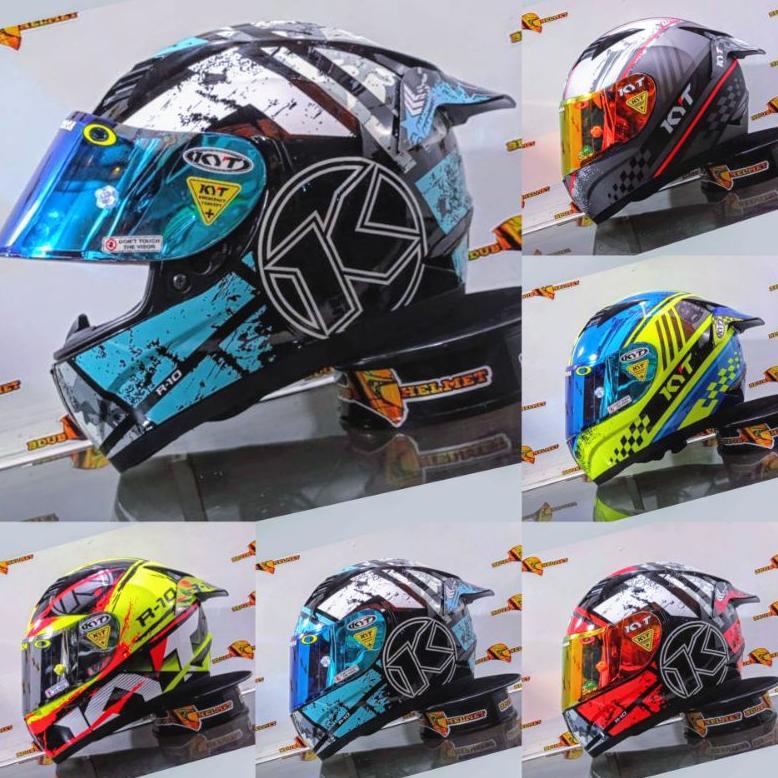 Helm full face KYT R10 Original modif (PAKET GANTENG)