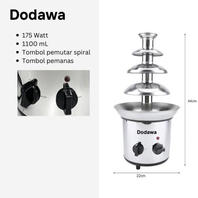 DODAWA Chocolate fountain full stainless steel - Mesin peleleh coklat