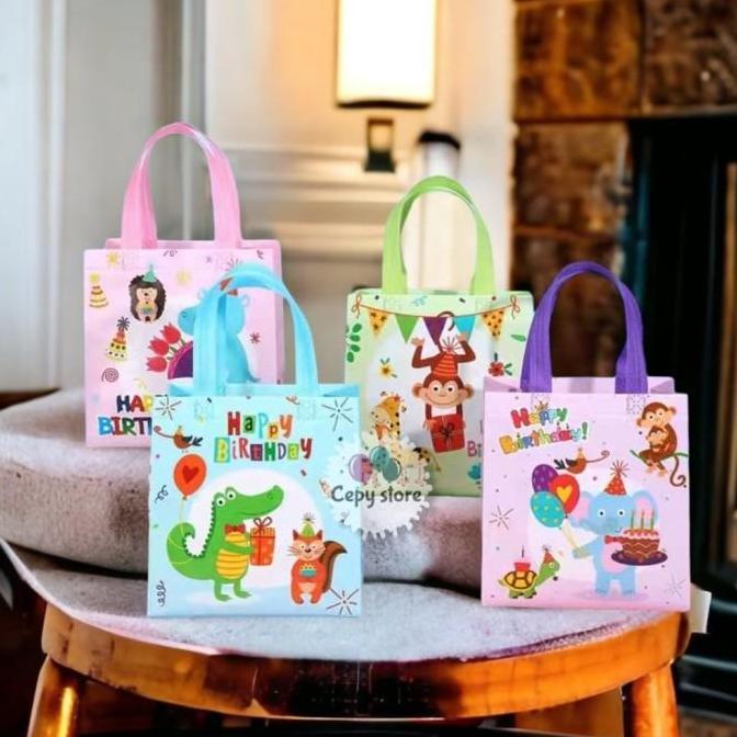 Tas Souvenir Ulang Tahun Anak / Goodie Bag / Tas Ulang Tahun Animal-S