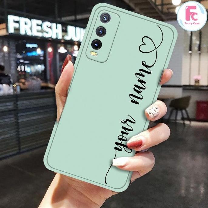 [ FMN -CUSTOM NAMA] Softcase Macaron Custom Nama for Oppo Vivo | Case
