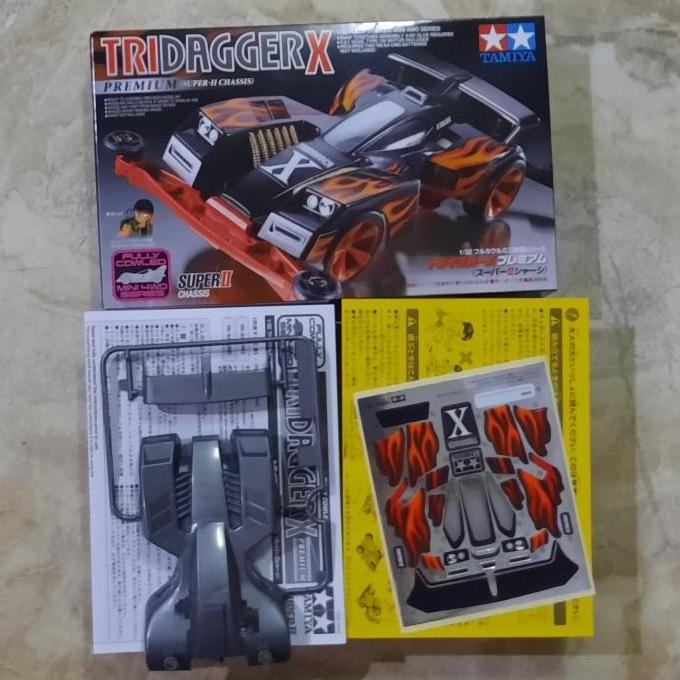 Body Tridagger X Premium + Decal + Dus Manual Book Original Tamiya